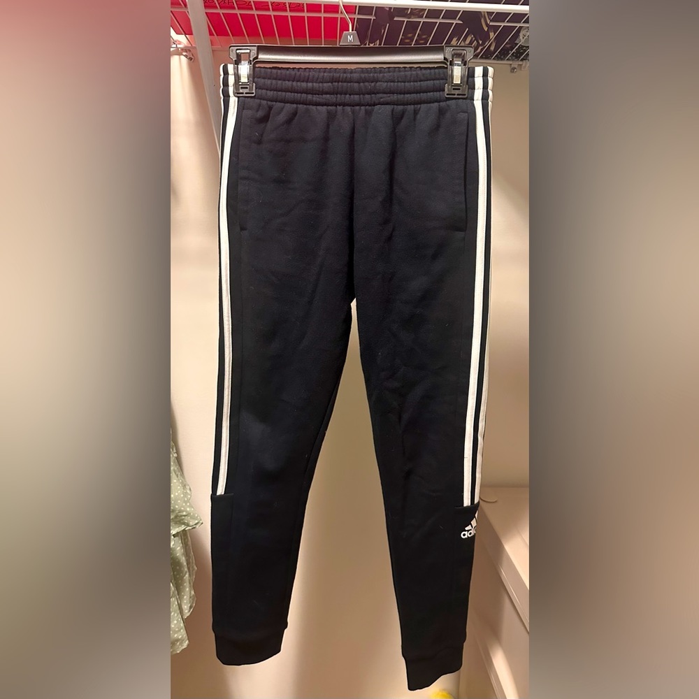Adidas black joggers